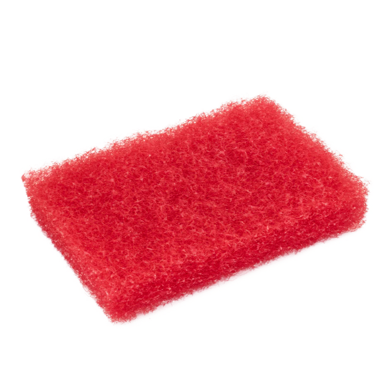 Rectangular Scrubby Pad / 9.5 x 15.5 cm / Red