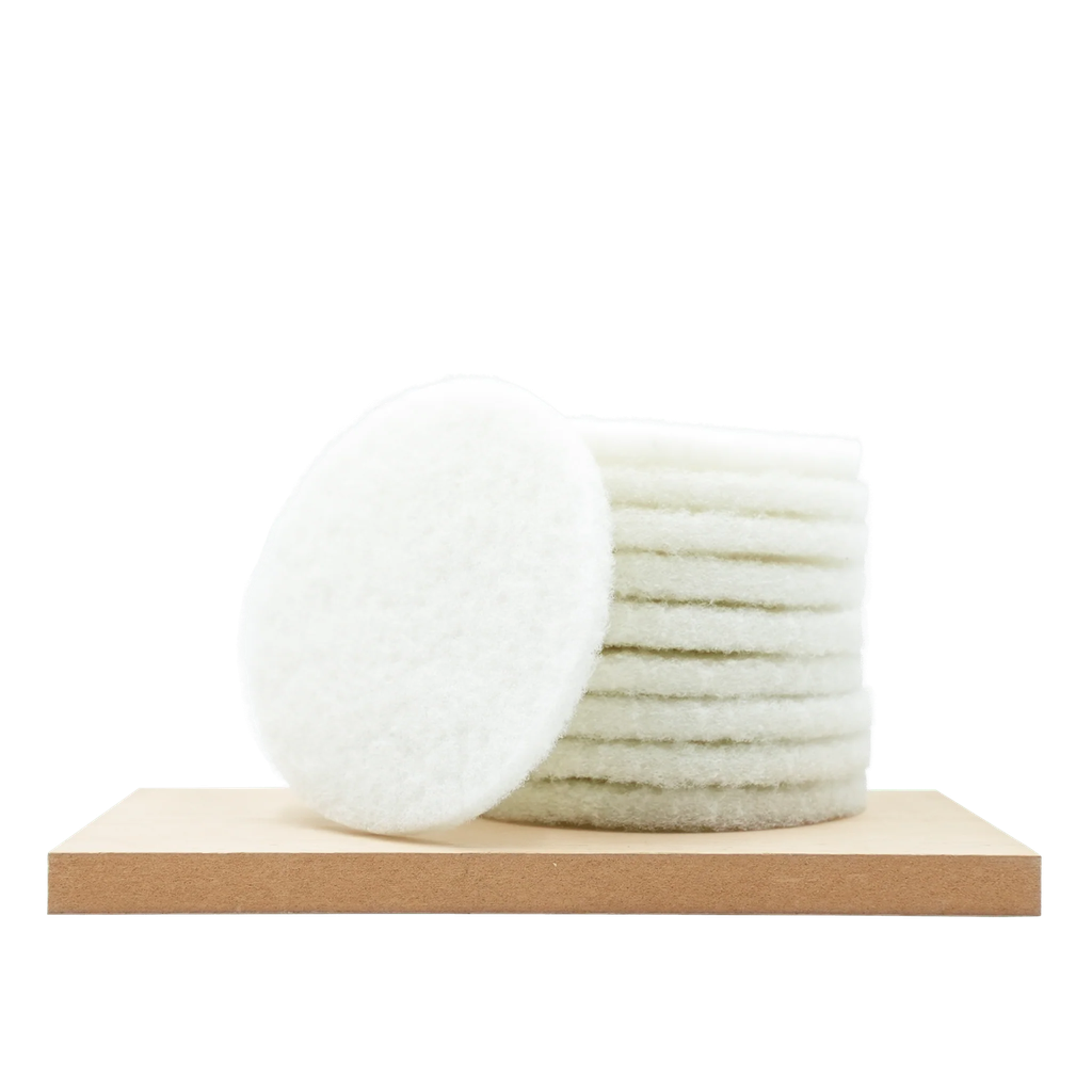 Round Scrubby Pad / Diam 5.9 inch 150 x 10 mm / White