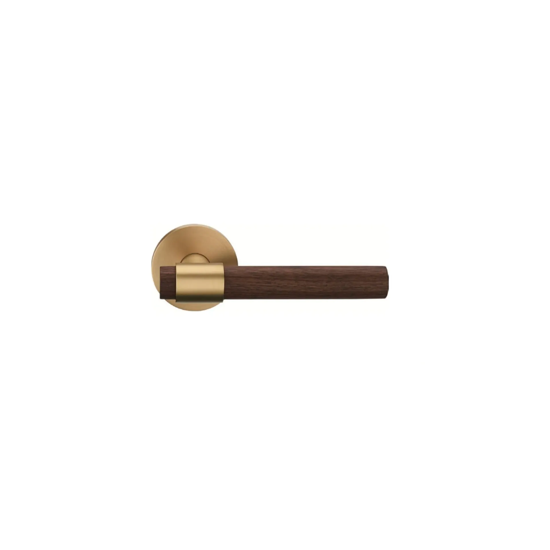 GIID - Door Wood Lever Handle / L308B / Satin Brass
