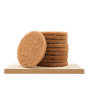 Round Scrubby Pad / Diam 5.9 inch 150 x 10 mm / Beige