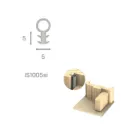 Kilargo IS1005si Door Seal - 5mm / Dark Brown (50 Meter/Roll)