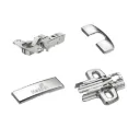 HTC - Inset Hinge Set (C3), Silent System (Hinge, Mounting plate, Cover cap , Arm cap )